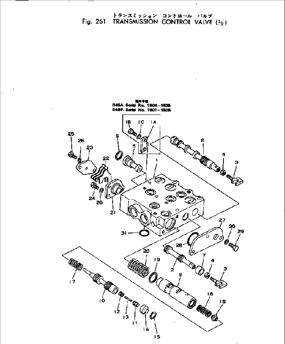 TRANSMISSION CONTROL VALVE (1/2)