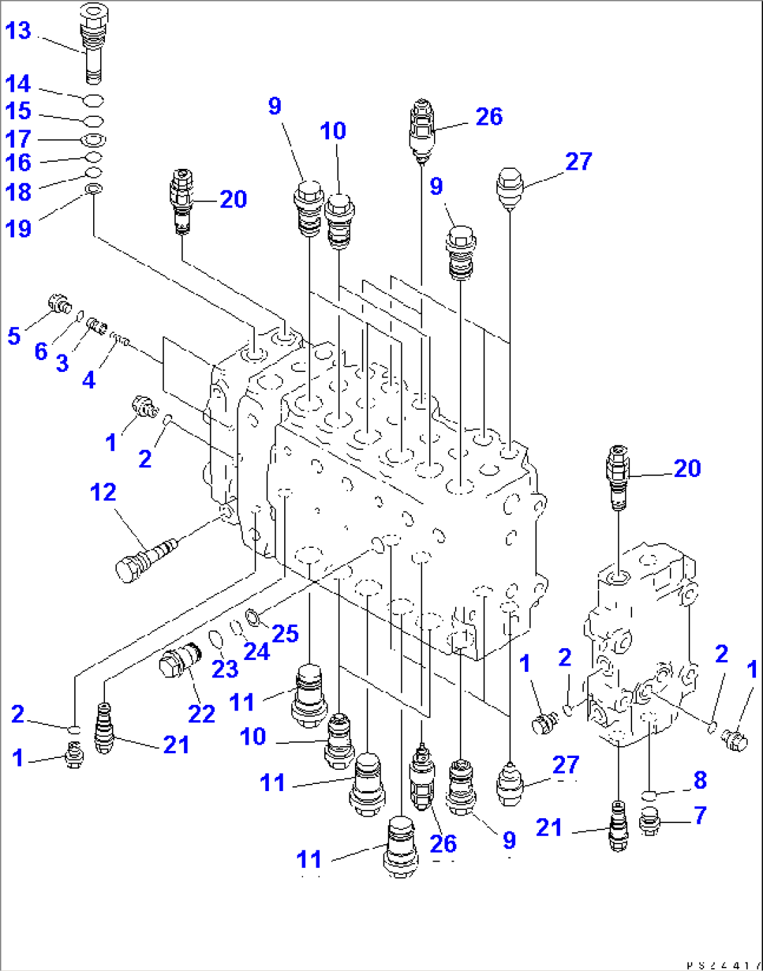 HYDRAULIC CONTROL VALVE (5/11)