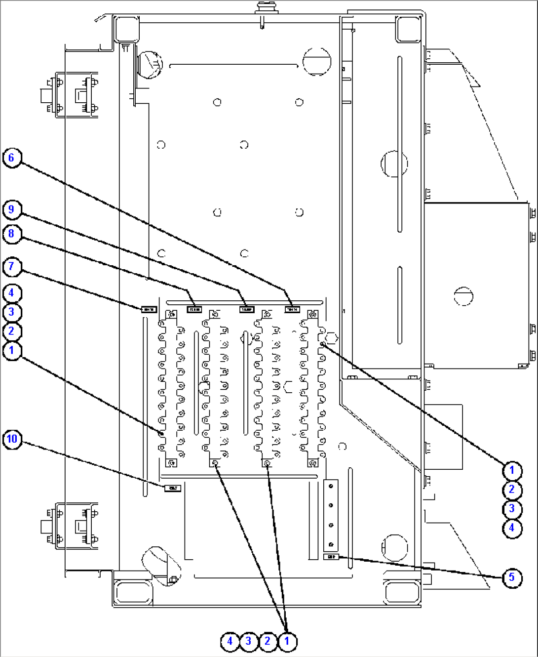 CONTROL CABINET RIGHT DOOR (LEFT SIDE WALL)