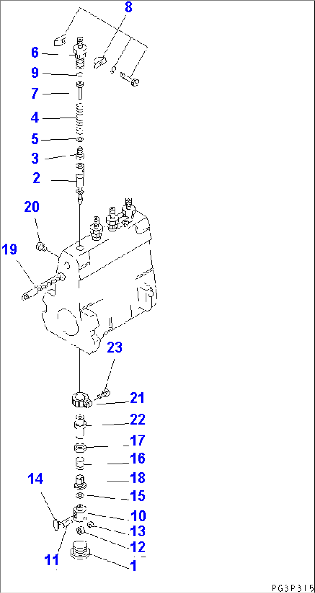 FUEL INJECTION PUMP (PUMP) (2/2) (INNER PARTS)(#26200282-26244266)