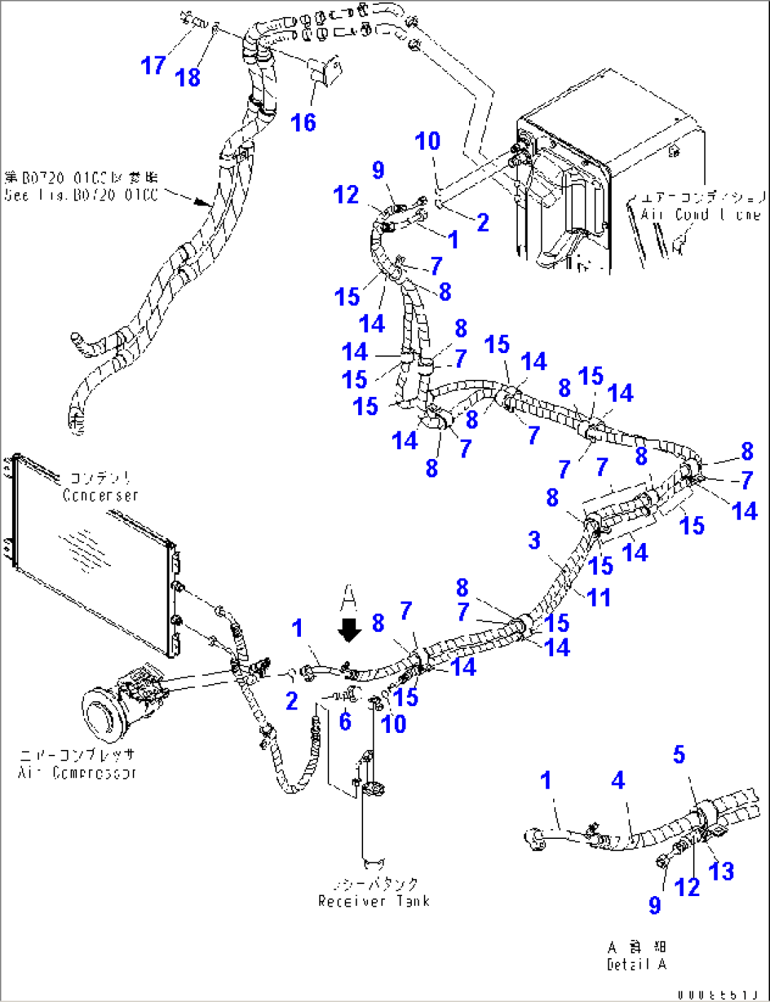 AIR COMPRESSOR PIPING (2/3)(#11001-)