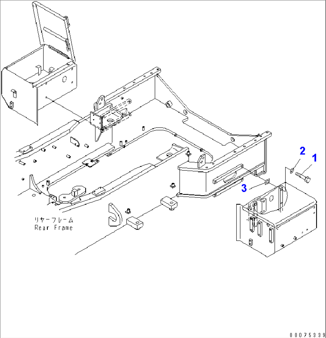 BATTERY SUPPORT(#51075-)