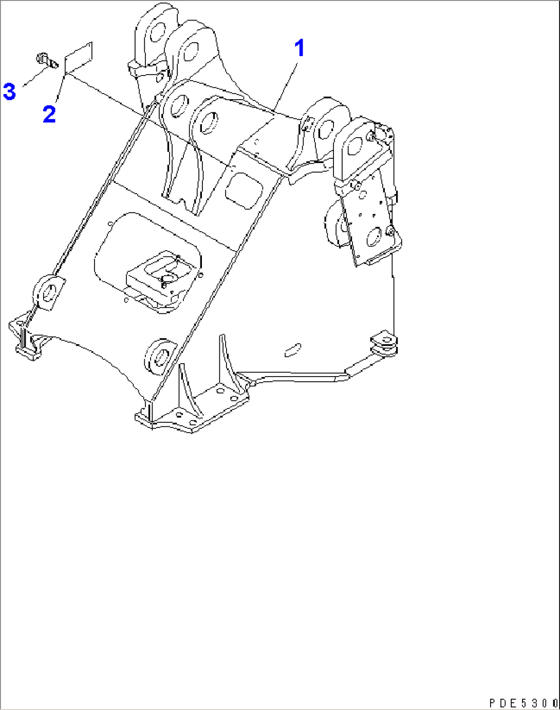 FRONT FRAME (WITH 3-SPOOL CONTOROL VALVE)