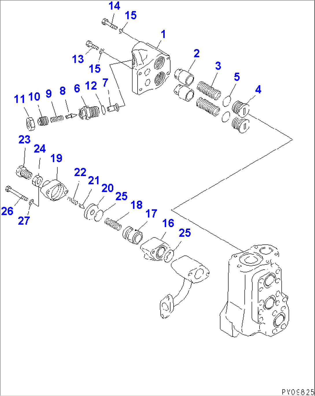 HYDRAULIC TANK AND CONTROL VALVE (6/6) (FOR MULTI-PURPOSE BUCKET)