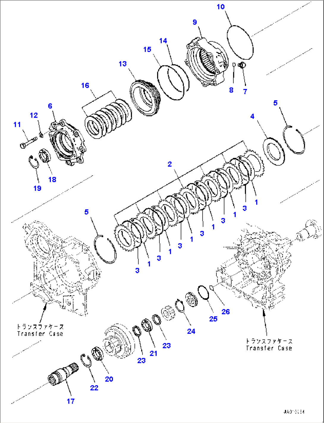 Transfer, Clutch (#85001-)