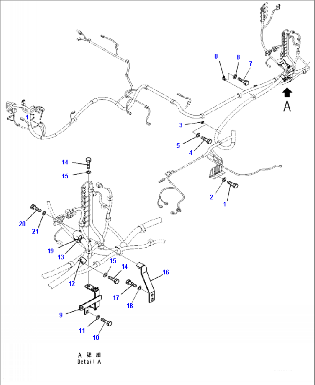 E0200-001002 MAIN WIRING HARNESS MOUNTING (1/7)