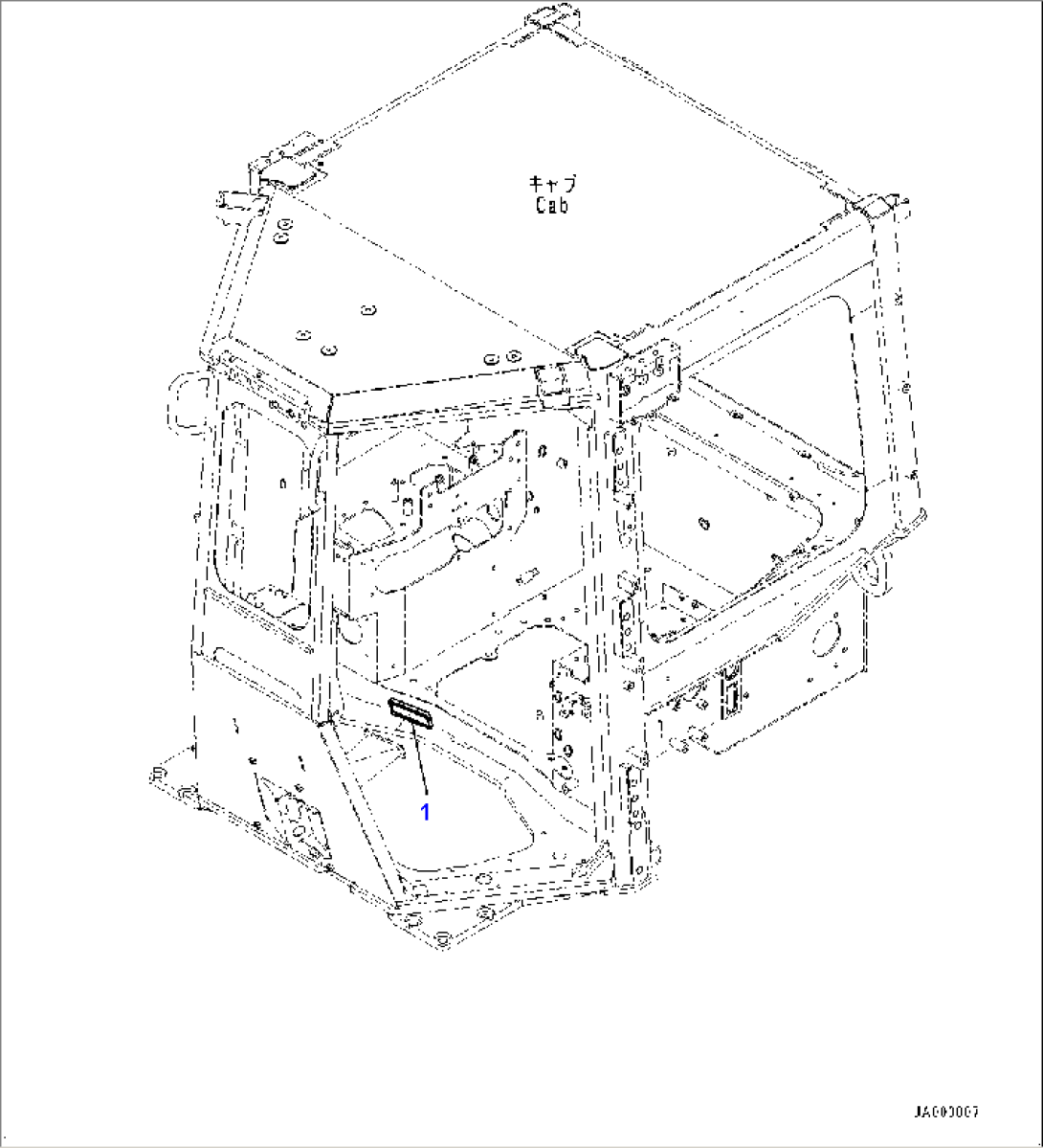 ROPS Cab, Floor, Switch (#80001-)