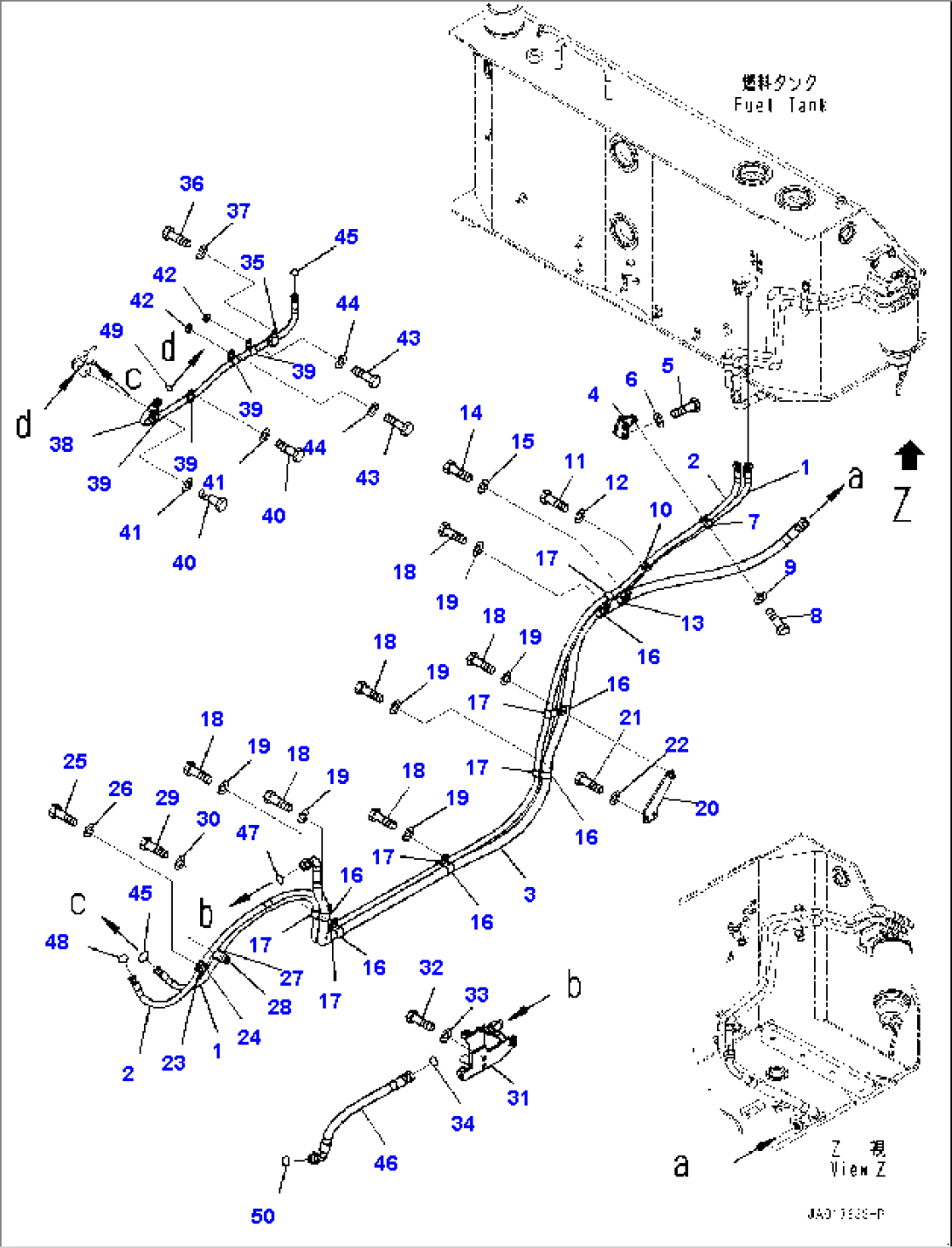 Fuel Supply Piping (#22083-)