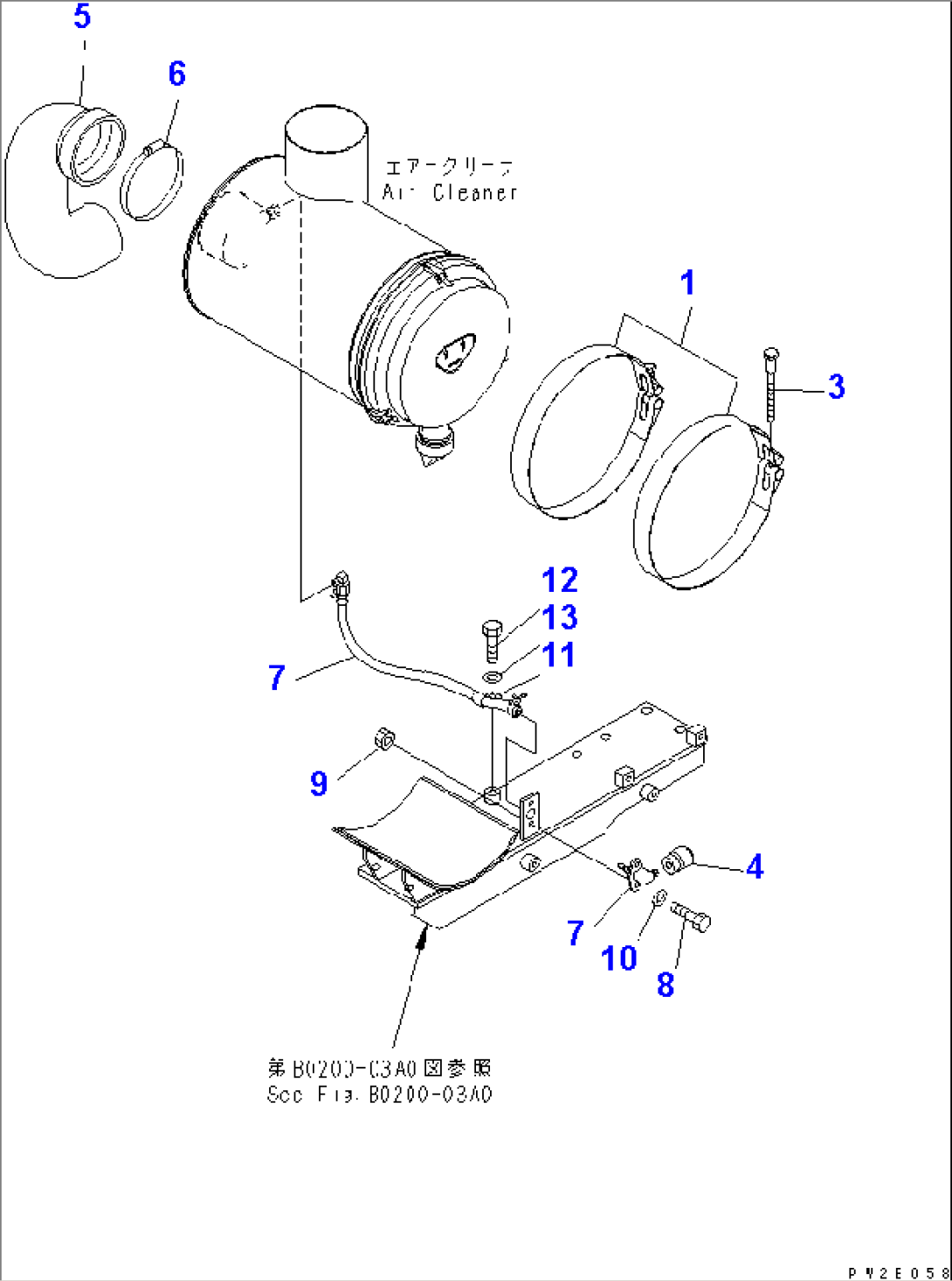 AIR INTAKE (AIR CLEANER PIPING) (WITH INTAKE EXTENSION)(#50001-51000)