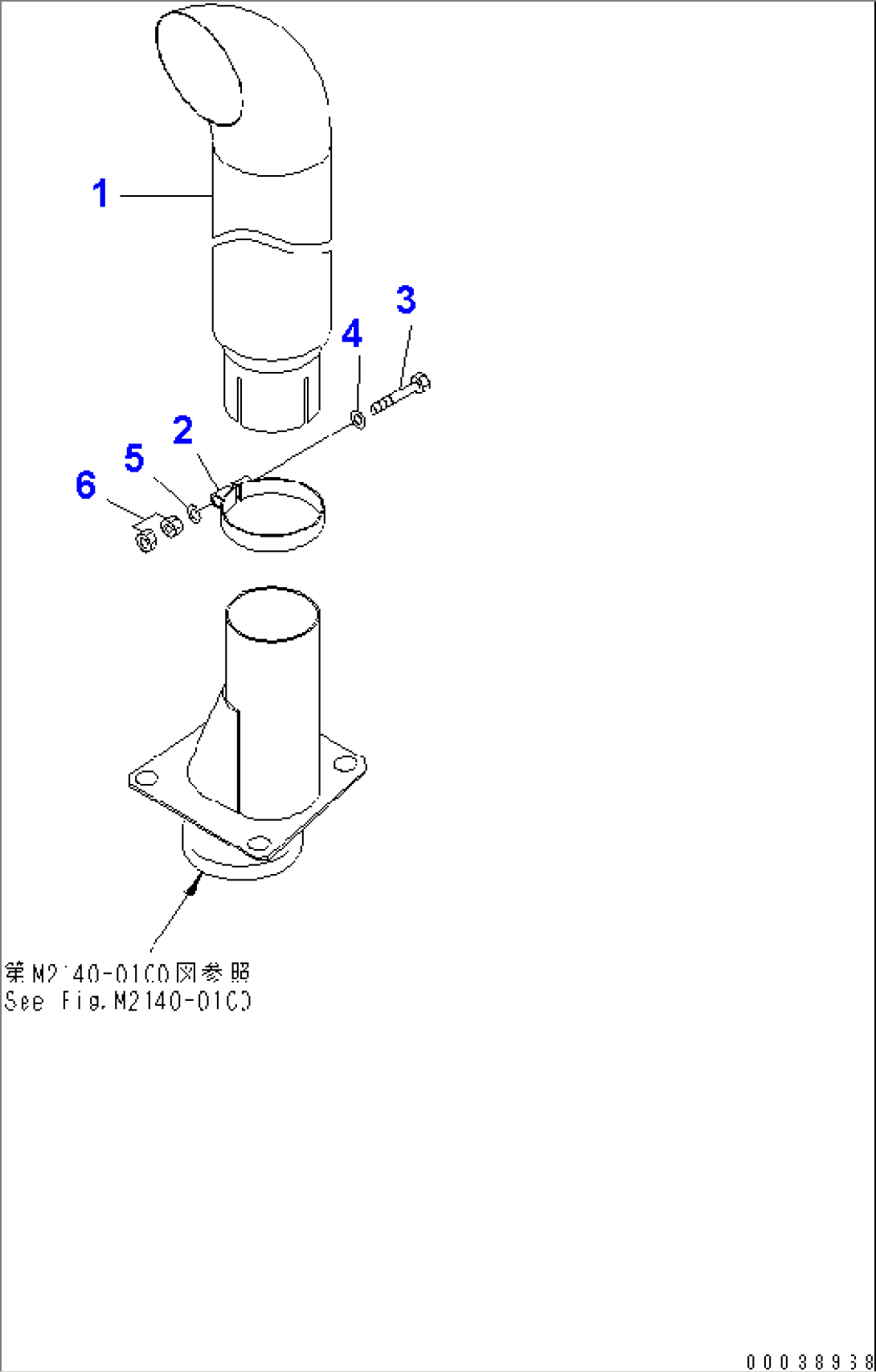 EXHAUST PIPE (ELBOW TYPE) (EU SILENT SPEC.)