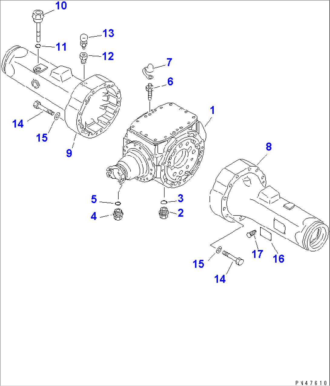 REAR AXLE HOUSING(#60001-)