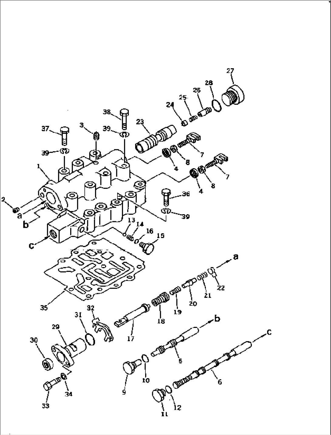 TRANSMISSION VALVE (F3-R3) (SELECTOR AND INCHING)