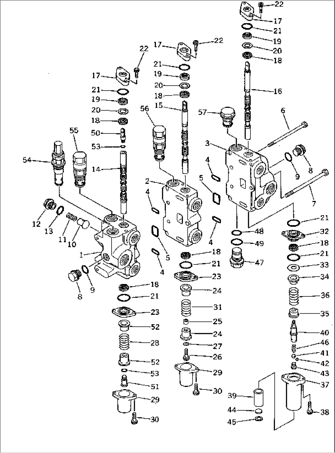 CONTROL VALVE (3-SPOOL) (1/2)