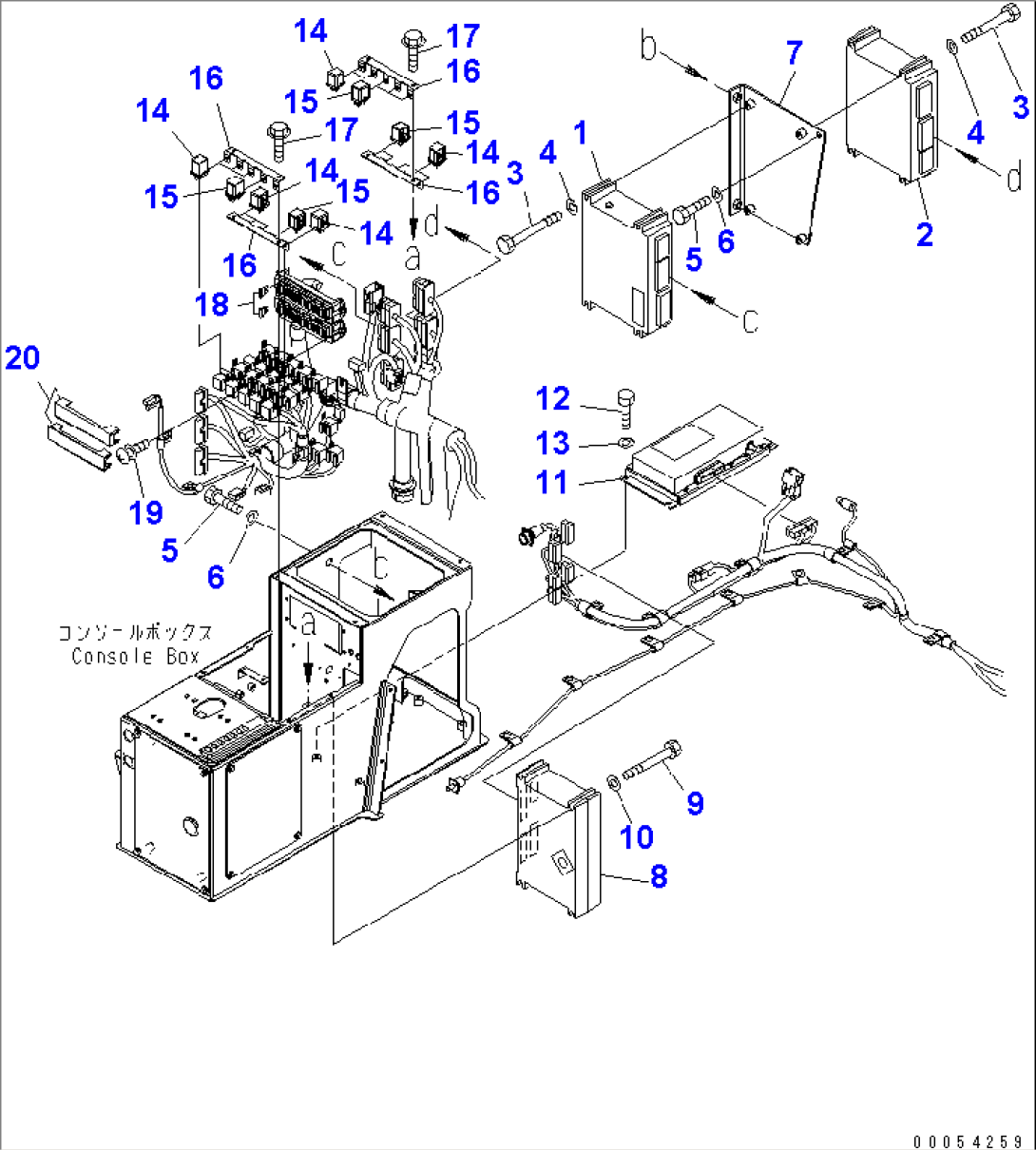 FLOOR SUB (CONTROLLER) (FOR ORBCOM AND VHMS)(#55001-)