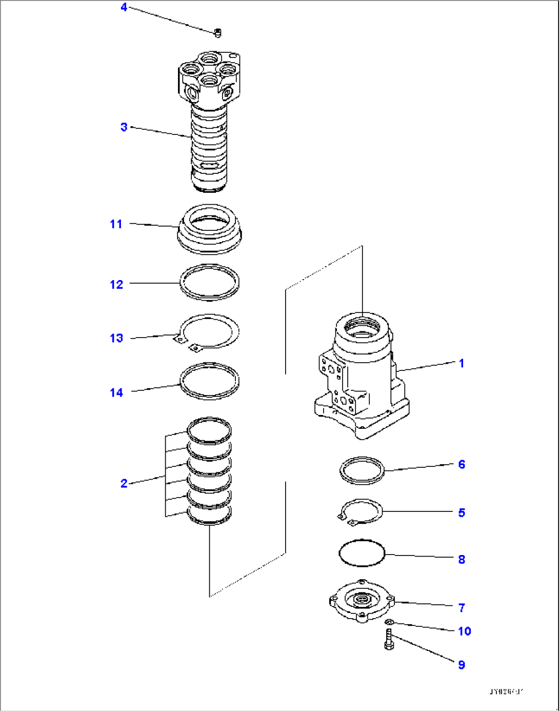 Swivel Joint, Inner Parts (#1014-)