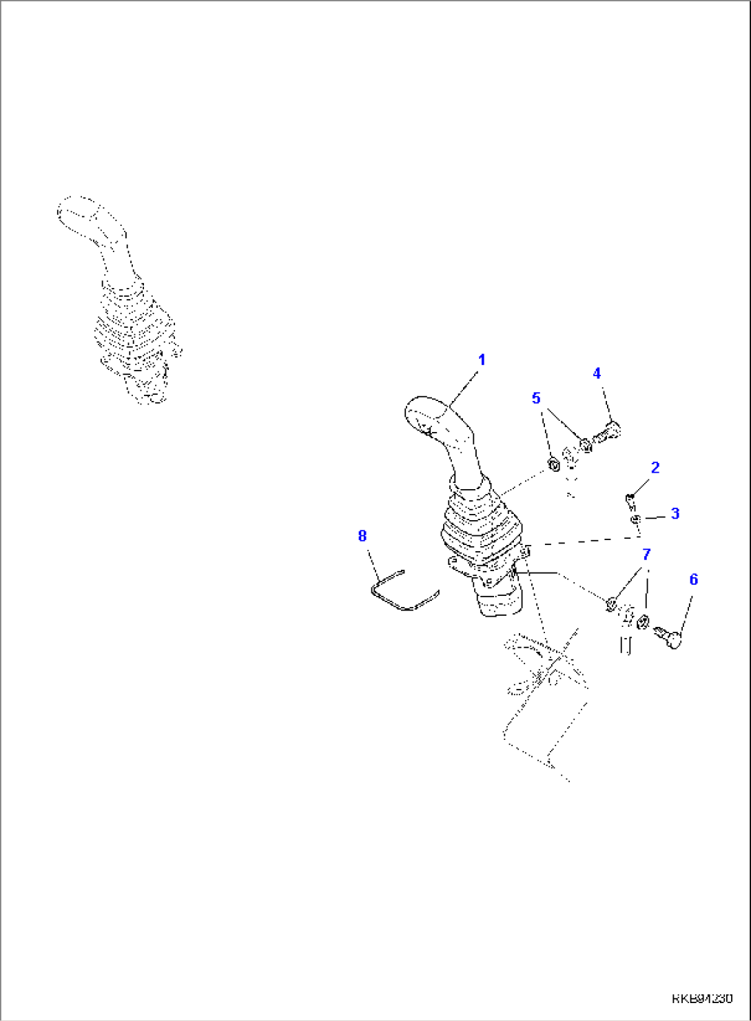HYDRAULIC PIPING, L.H. PPC VALVE FIXING PART
