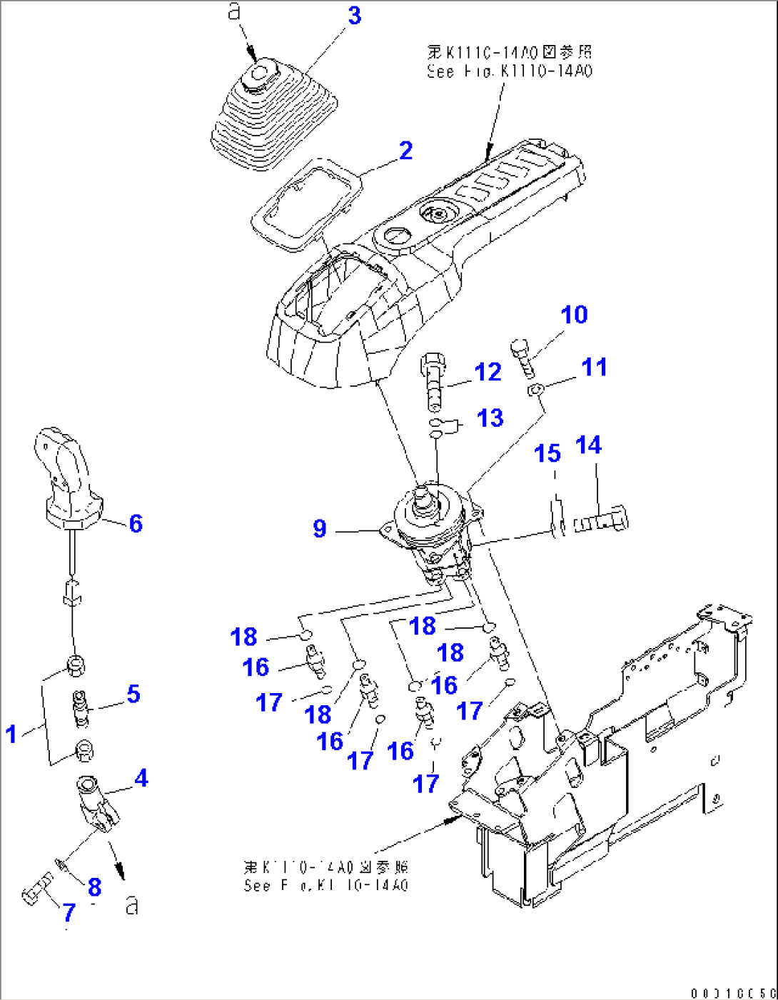 FLOOR FRAME (LEVER AND VALVE) (R.H.)