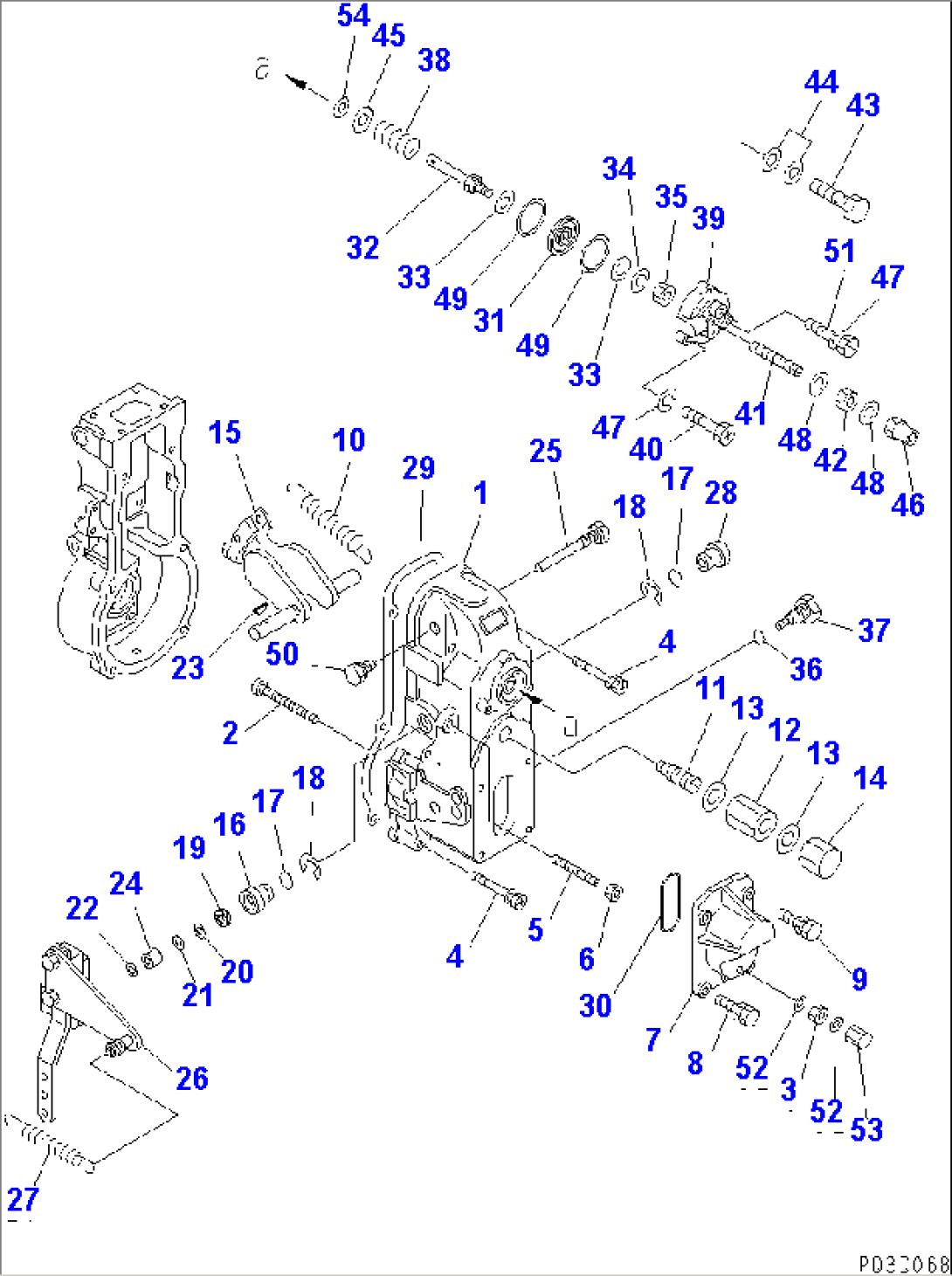FUEL INJECTION PUMP (GOVERNOR) (2/2) (INNER PARTS)(#74801-)