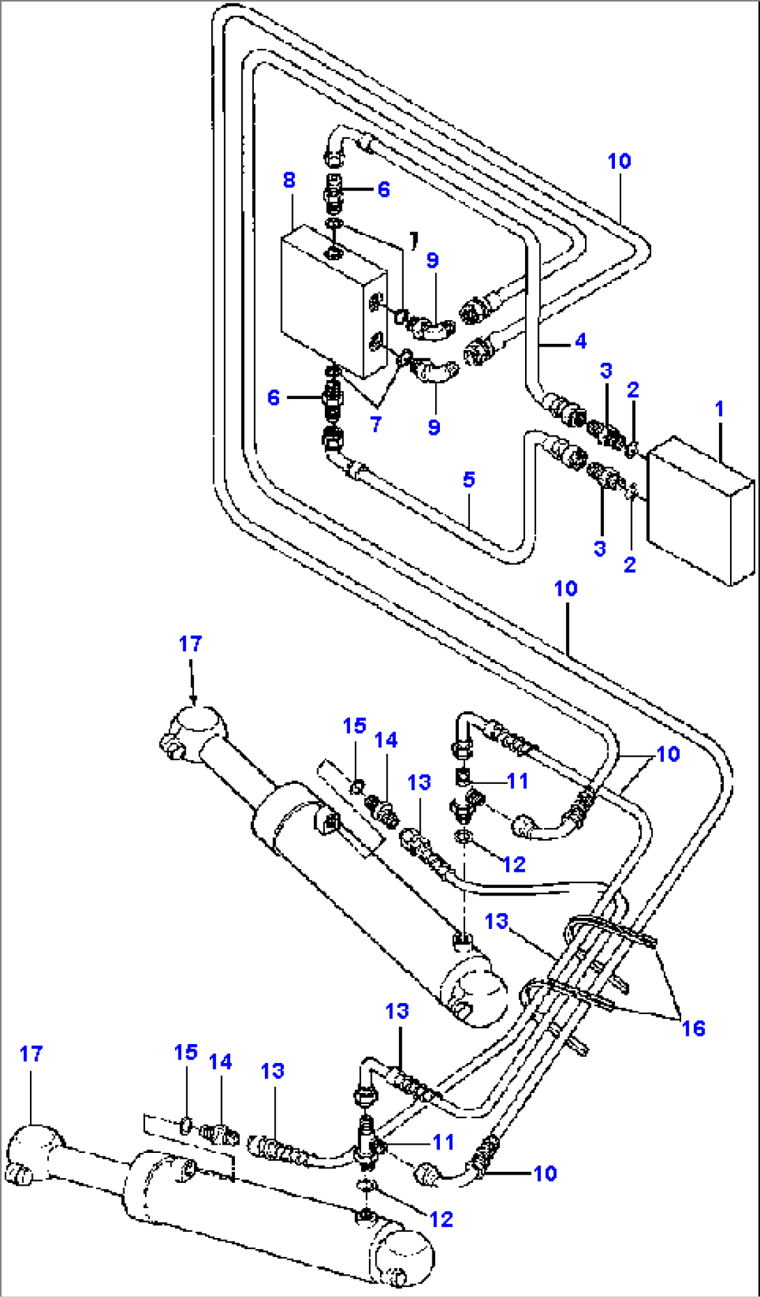 FIG. H5110-02A1 ARTICULATION CYLINDER ACTUATOR LINES