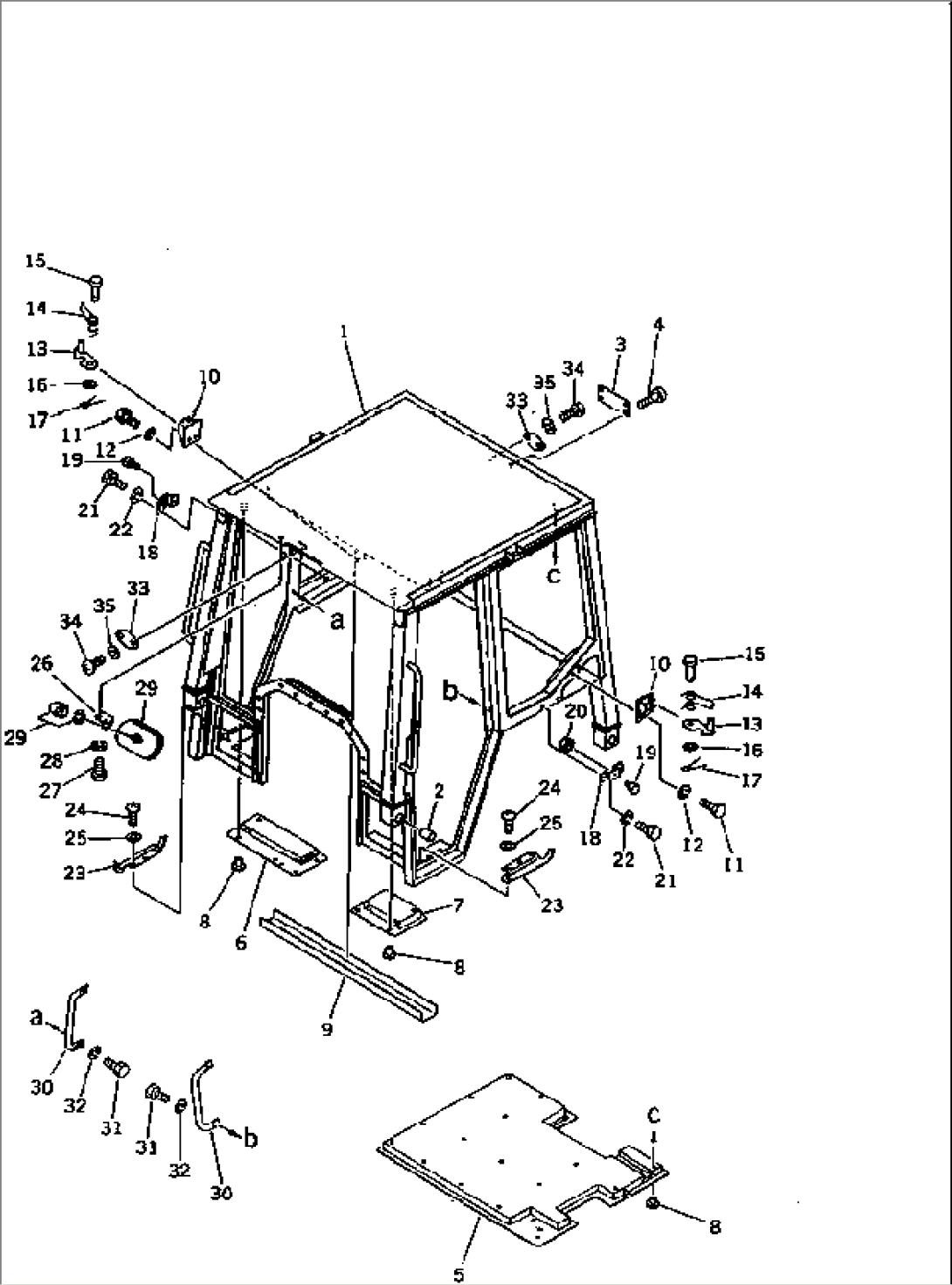 ROPS CAB (1/5) (BODY)