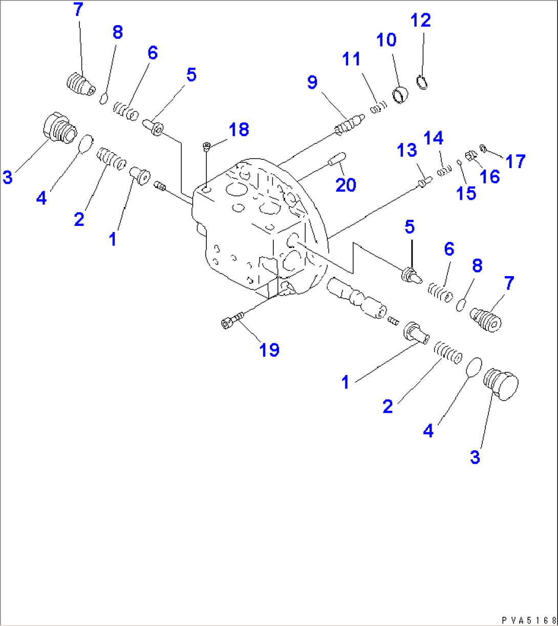 FINAL DRIVE (TRAVEL MOTOR 2/3) (HYDRAULIC MOTOR 2/2) (EC SPEC.)(#10835-12761)