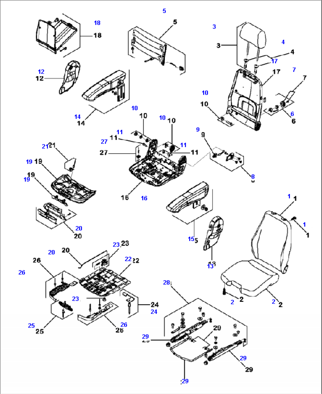 K0110-03A0 OPERATOR SEAT JOYSTICK STEERING (1/2)