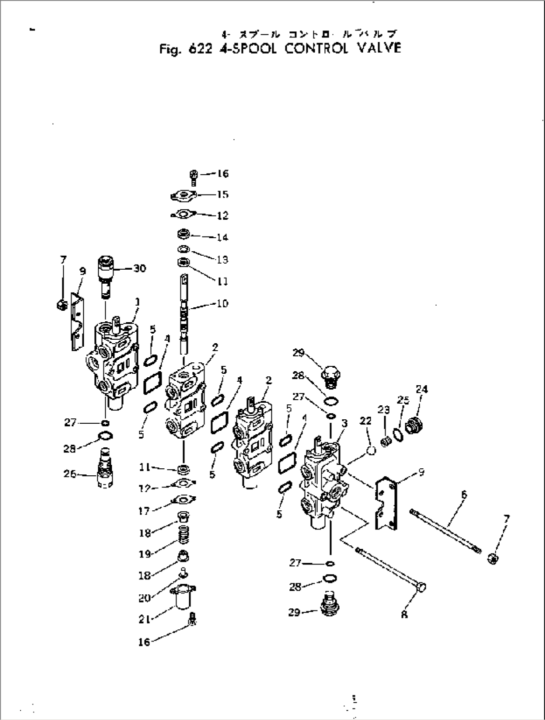 4-SPOOL CONTROL VALVE