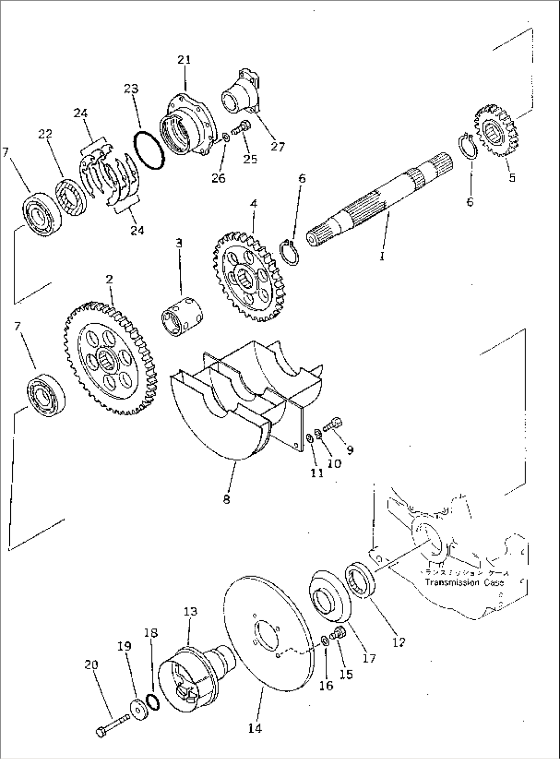 TRANSMISSION (OUTPUT SHAFT) (8/8)(#10001-11999)