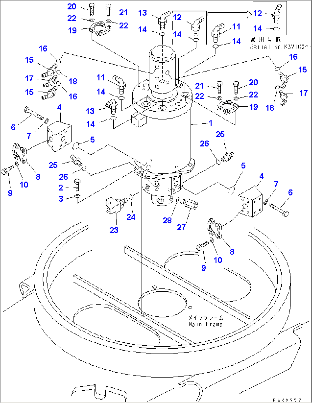 SWIVEL JOINT AND RELATED PARTS(#K32001-)