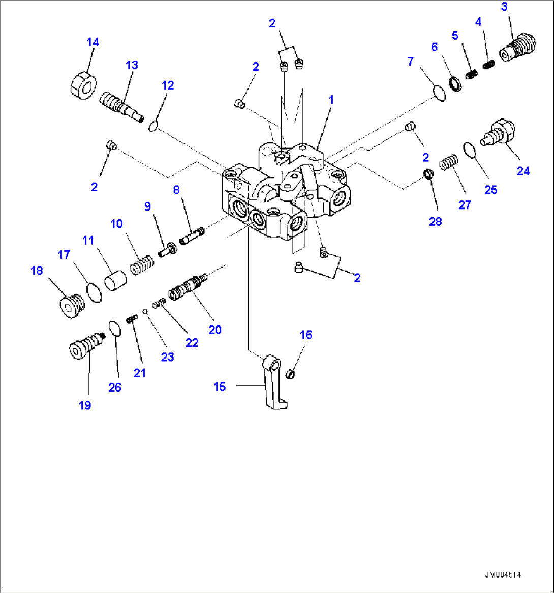Transmission Group, Steering and Hoist Pump (8/9) (#5001-5136)