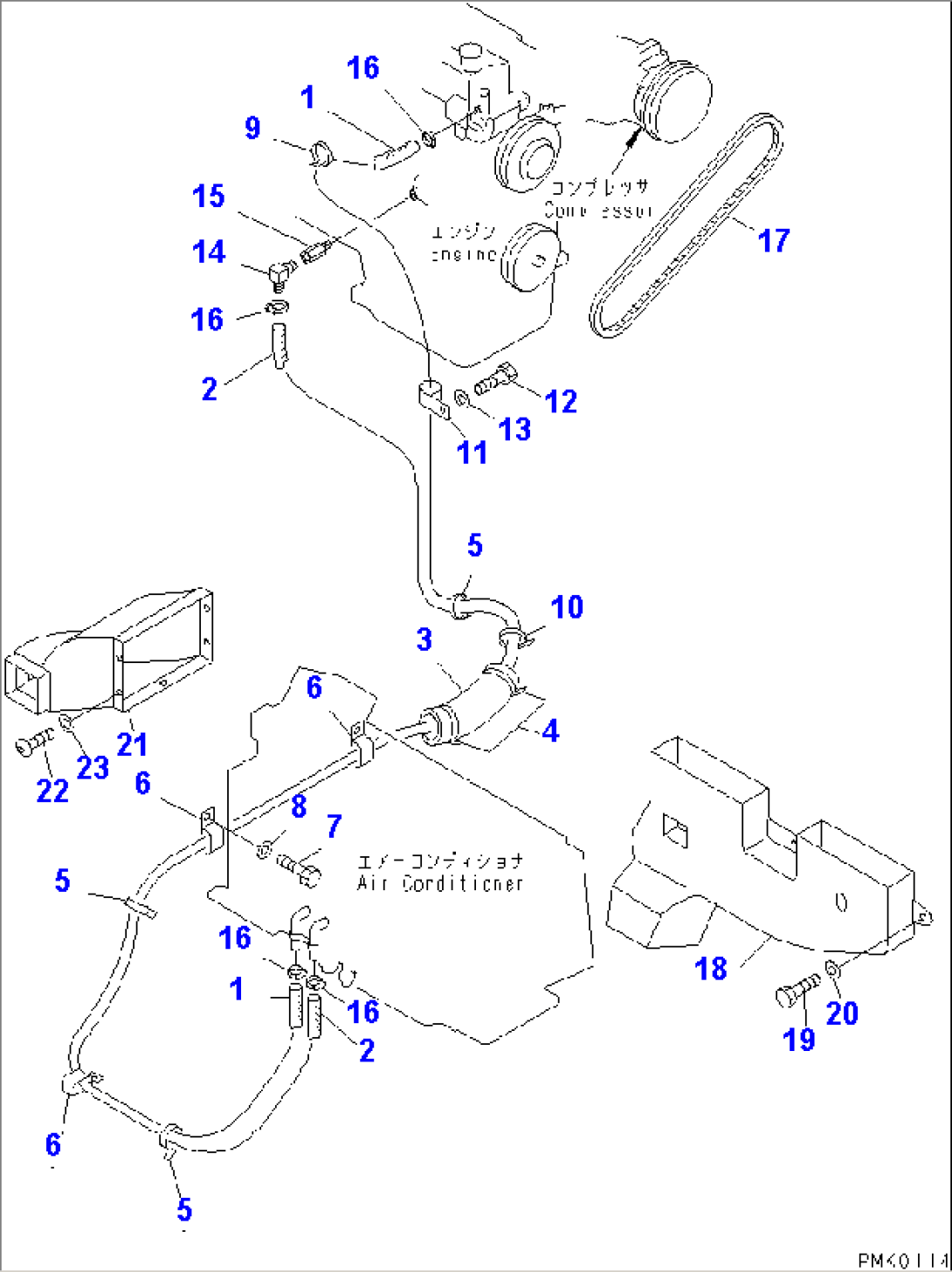 AIR CONDITIONER (HEATER PIPING AND DUCT)(#50344-50999)