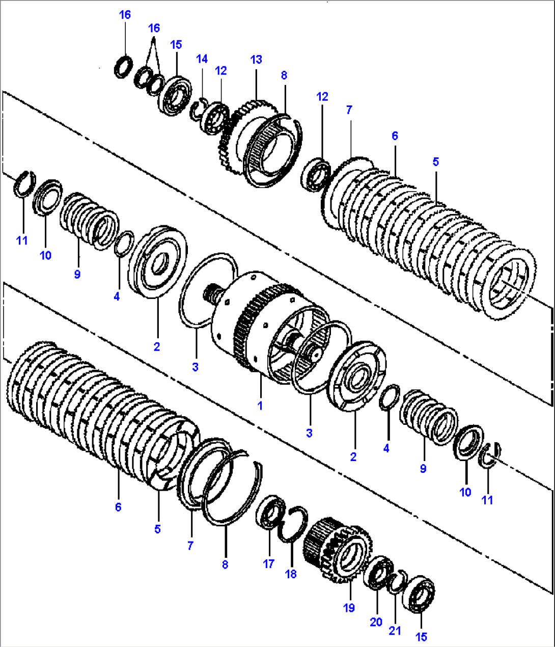 FIG. F5250-01A1 CLUTCH PACK - 1 AND 5