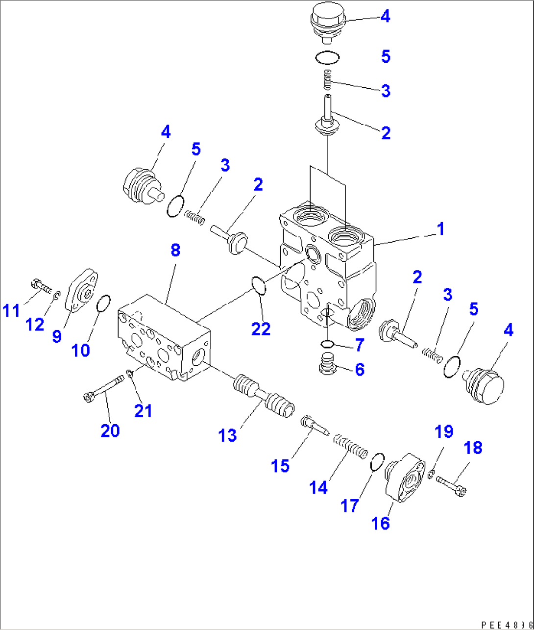 TRANSMISSION (DIVIDER VALVE) (WITH EMERGENCY STEERING)