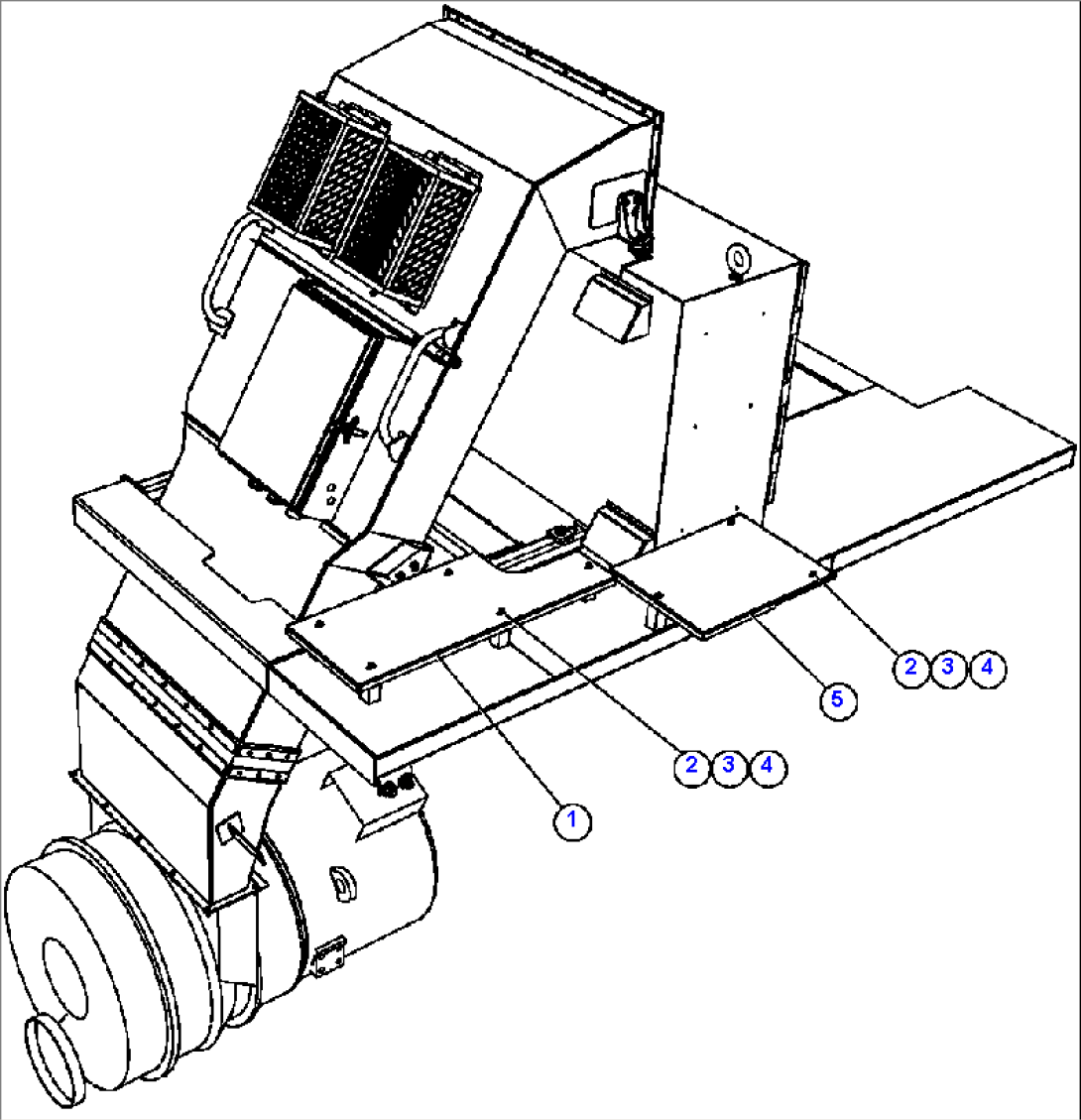 R.H. REAR CENTER DECK COVERS