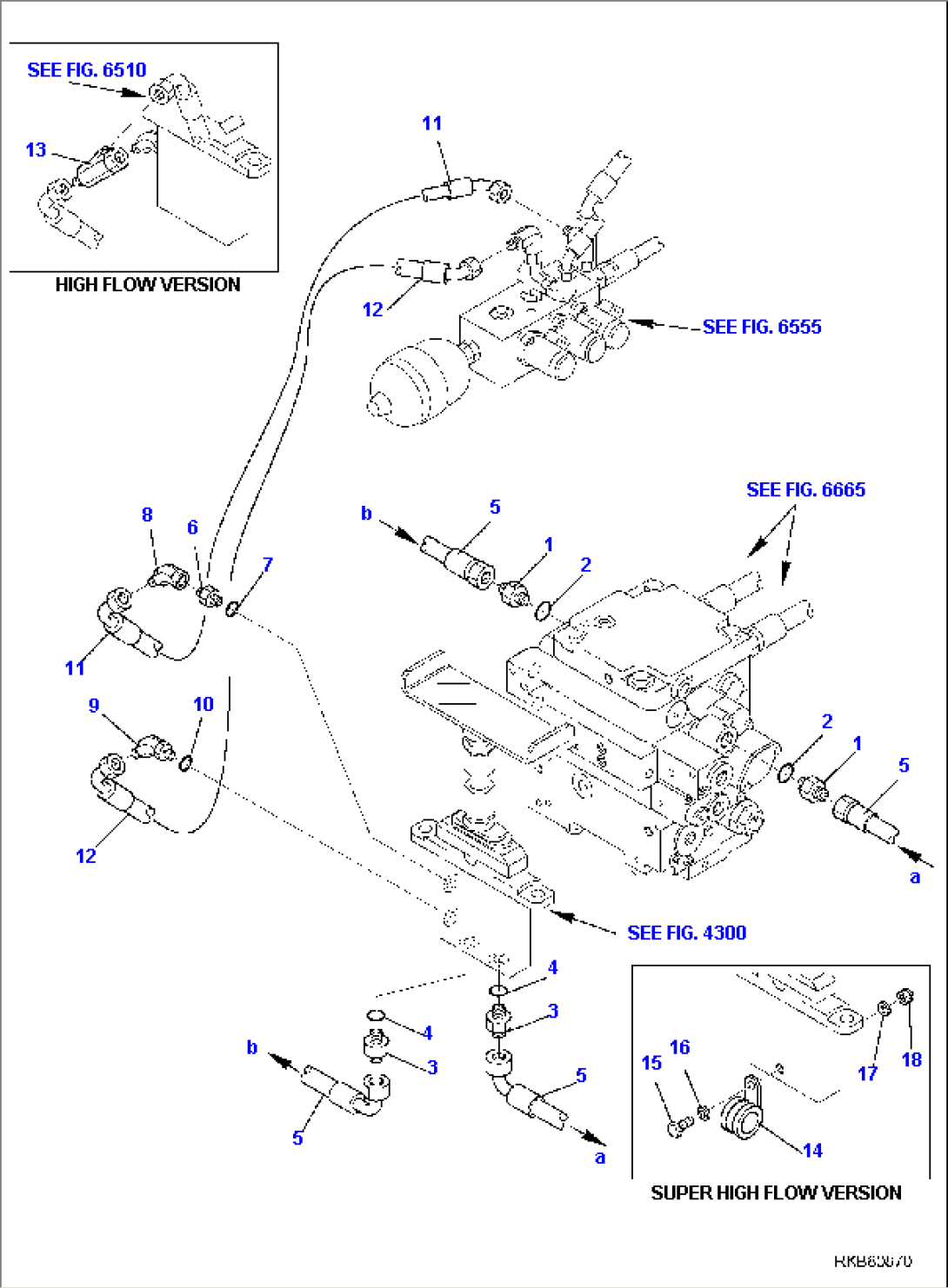 HYDRAULIC PIPING (ATTACHMENT LINE) (1/2)