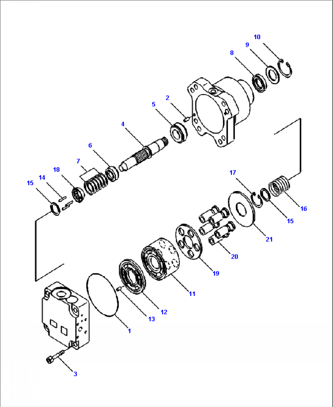 C0110-04A0 FAN MOTOR CYLINDER BLOCK AND PISTONS