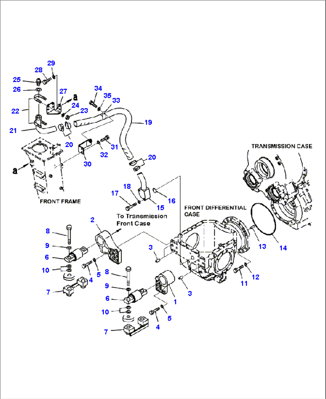 F3415-01A0 FRONT DIFFERENTIAL MOUNTING