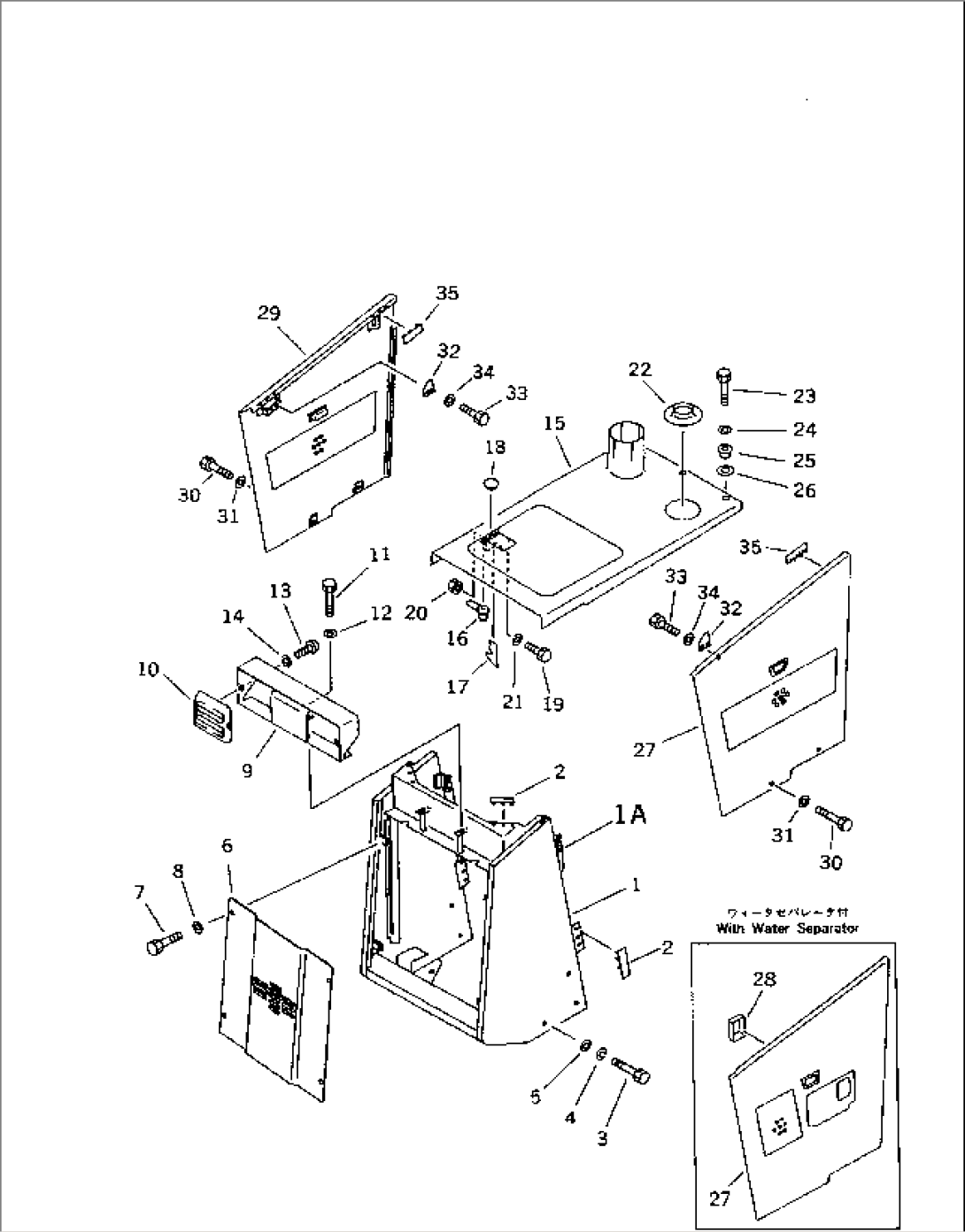 RADIATOR GUARD AND HOOD(#41001-41183)