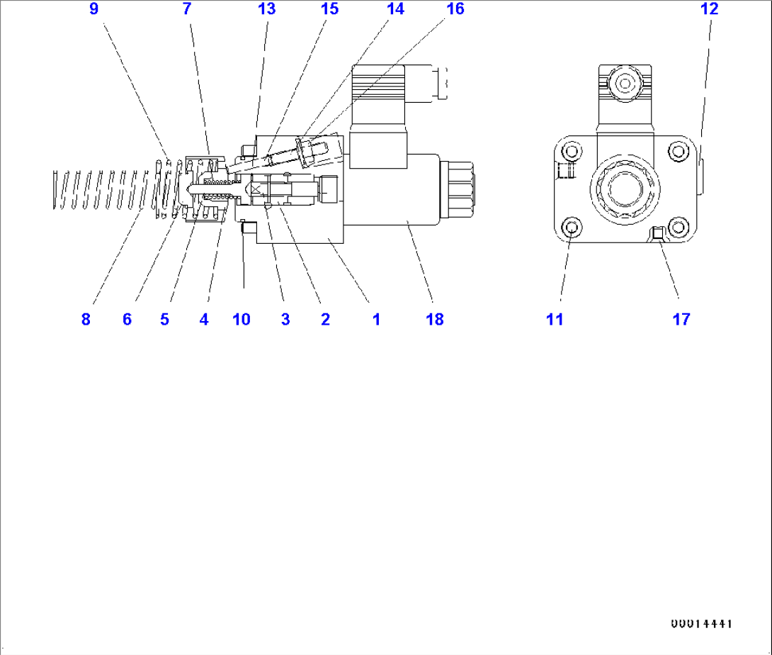 Transfer, HST Motor 1, Control, Solenoid Valve (#80001-)