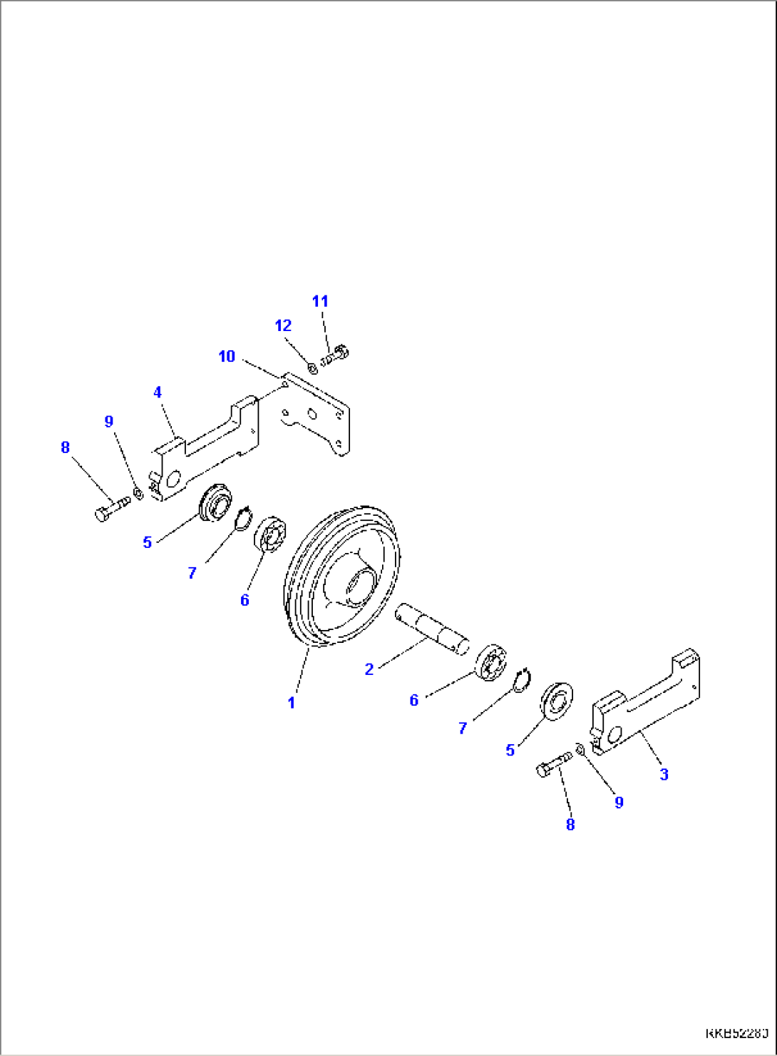 FRONT IDLER (RUBBER SHOE)