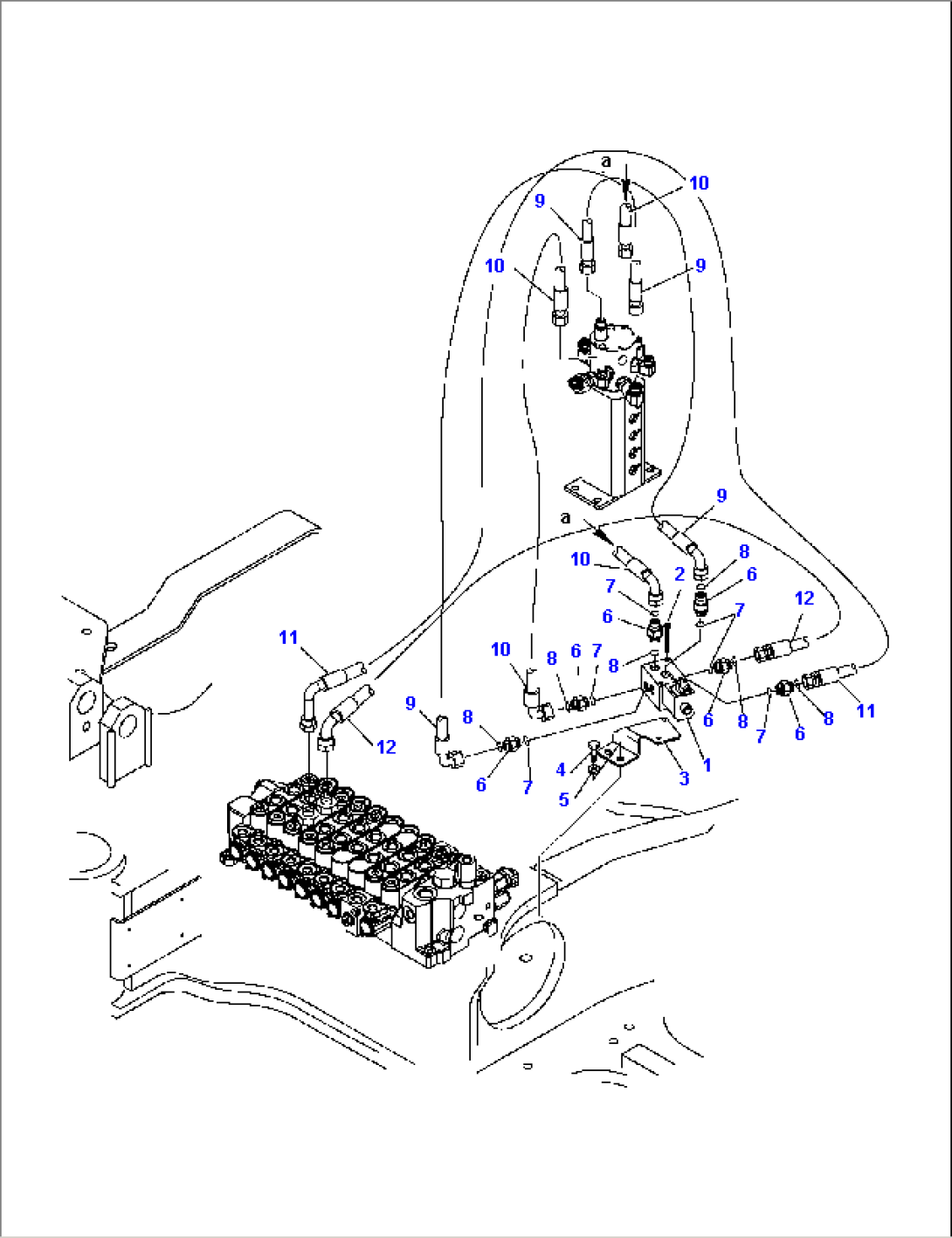 HYDRAULIC PIPING (VARIABLE GAUGE)