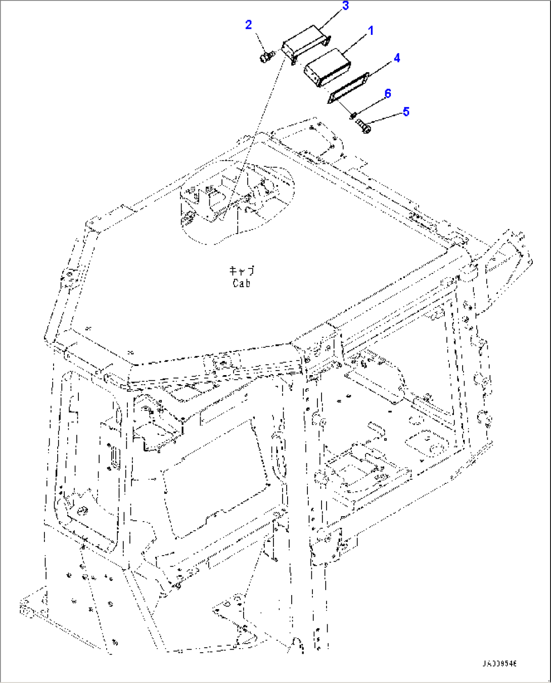 Cab, Radio (#90001-)