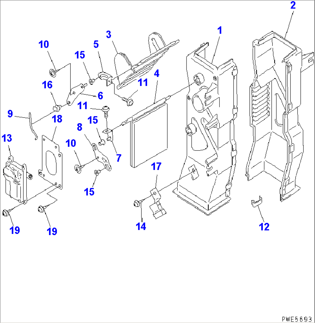 AIR CONDITIONER OR HEATER (AIR DUCT)(#53715-)