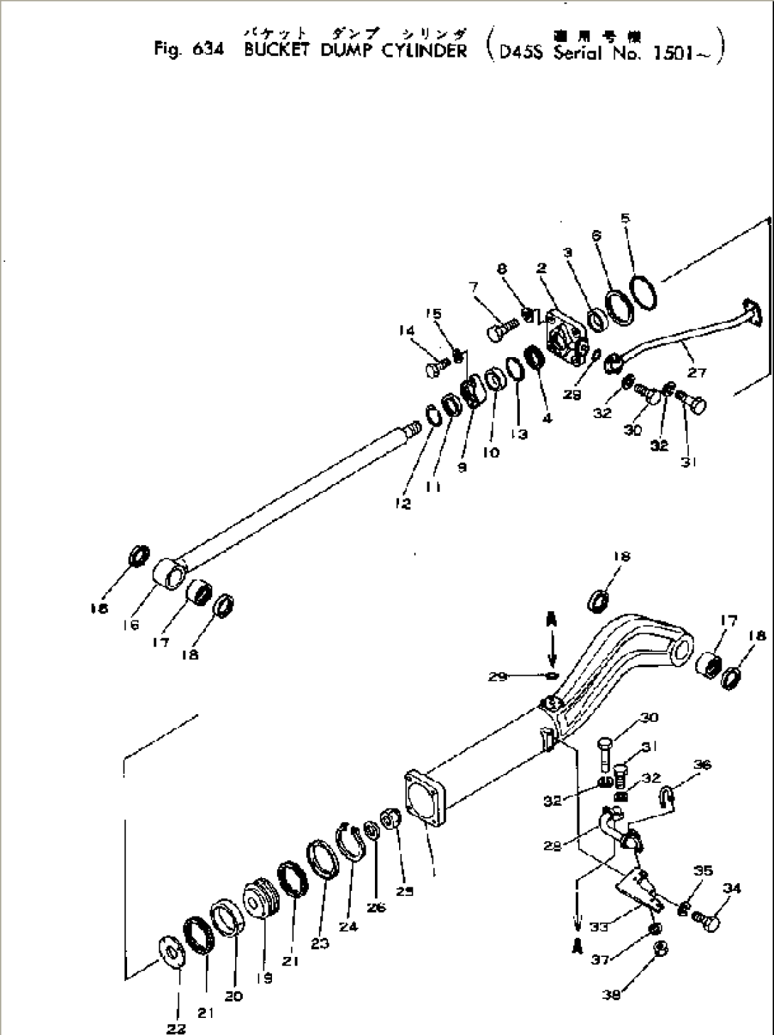 BUCKET DUMP CYLINDER