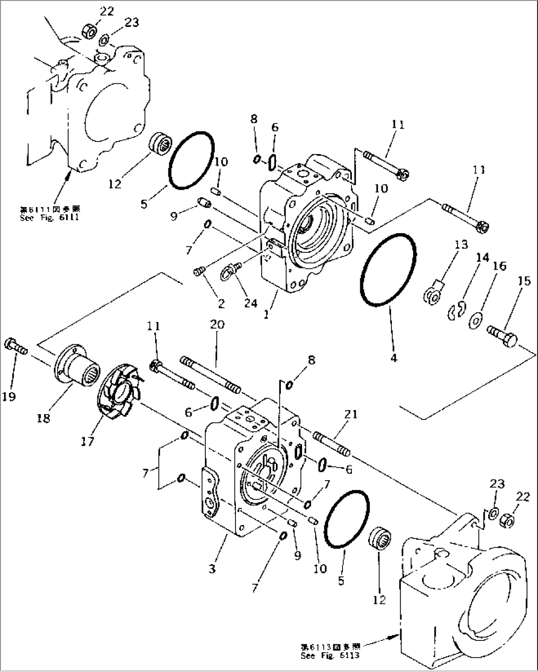 HYDRAULIC PUMP (3/13) (PUMP SUB ASS