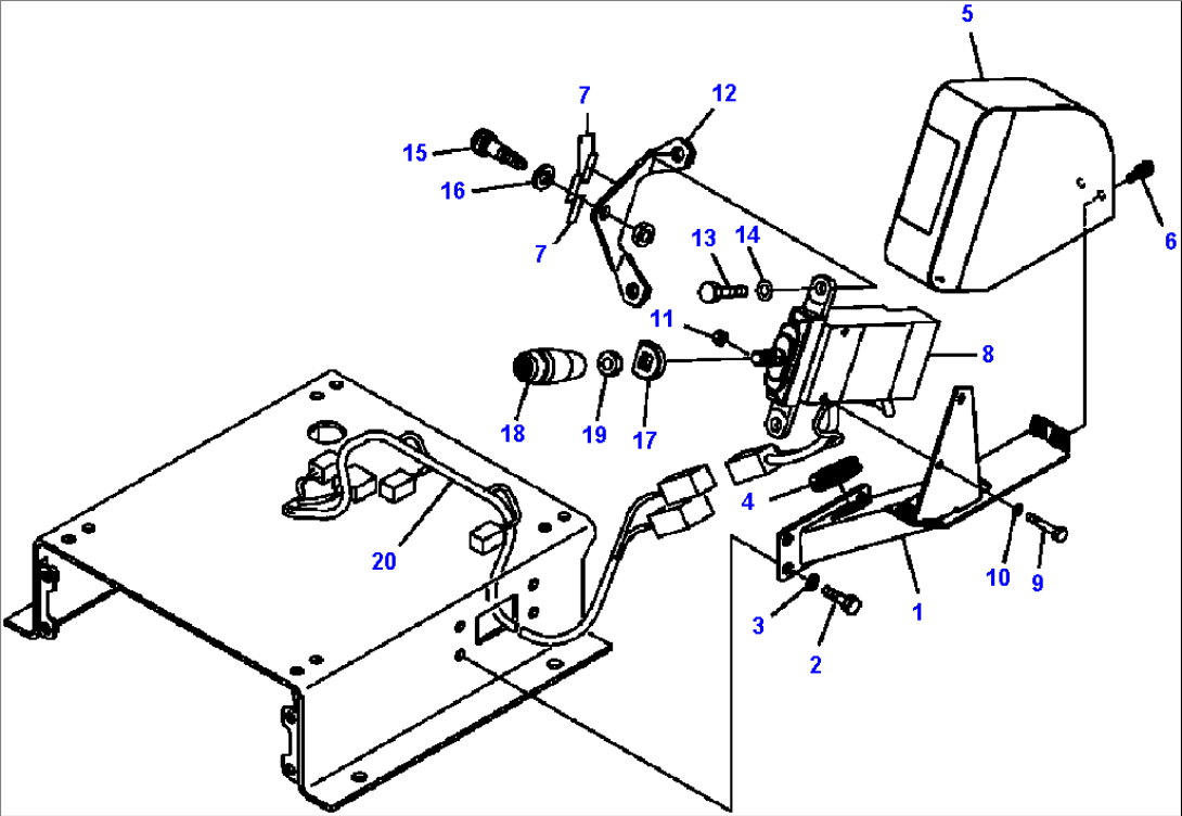 K0200-43B0 DUMP CONTROL LEVER (2/2)