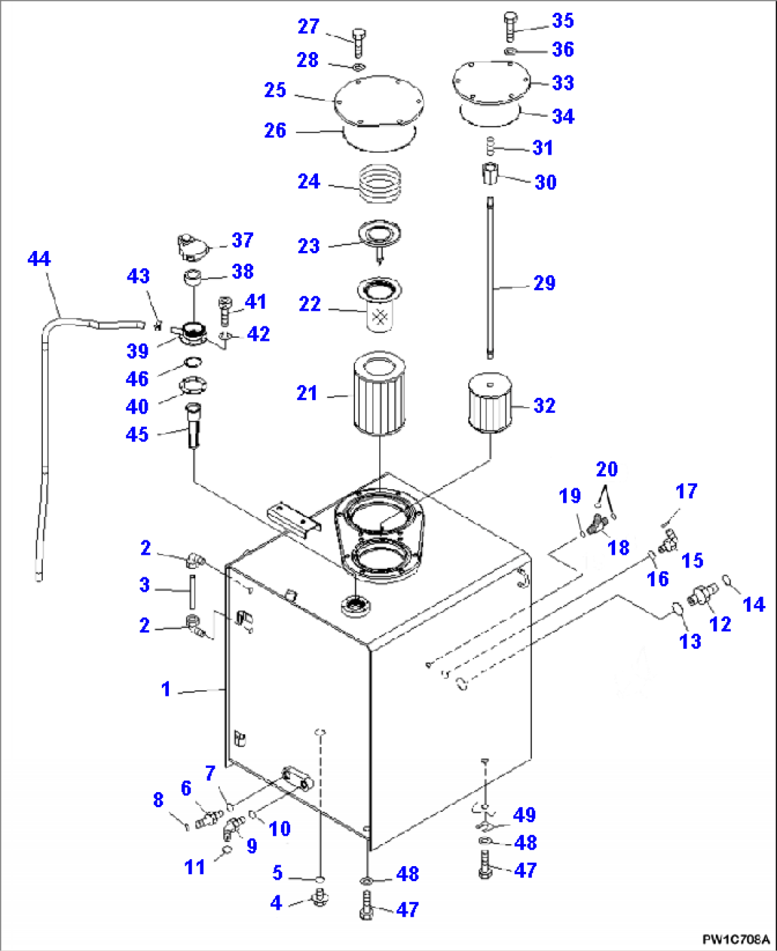 H0110-01A1 HYDRAULIC TANK SOFT SWING OPTION