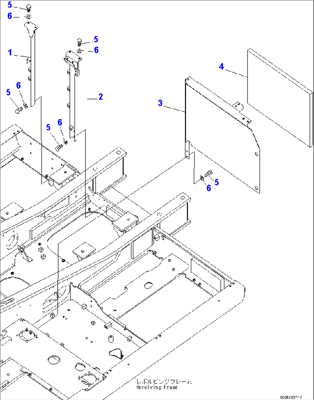 MACHINE CAB FRAME(#30001-)