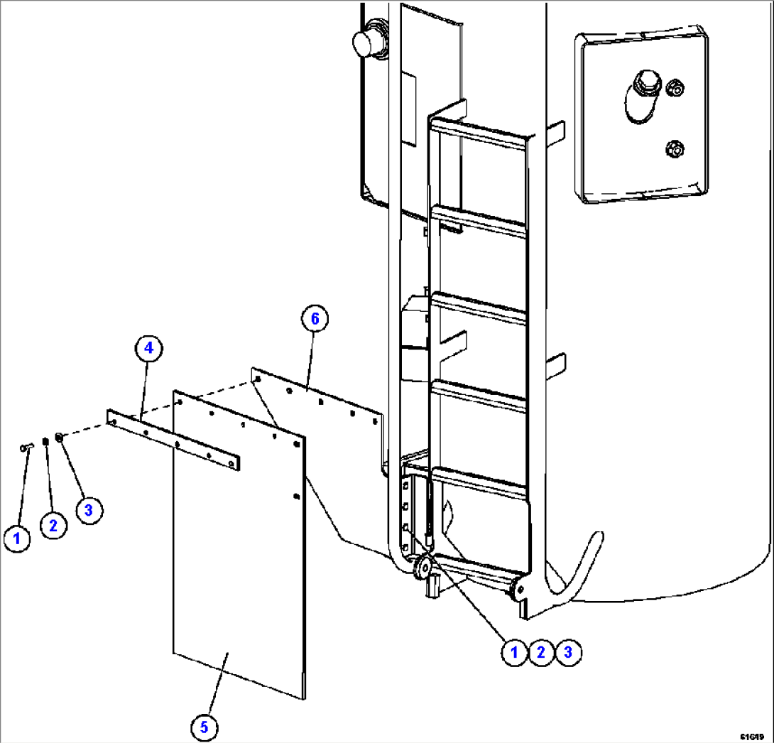 HYDRAULIC TANK MUD FLAP