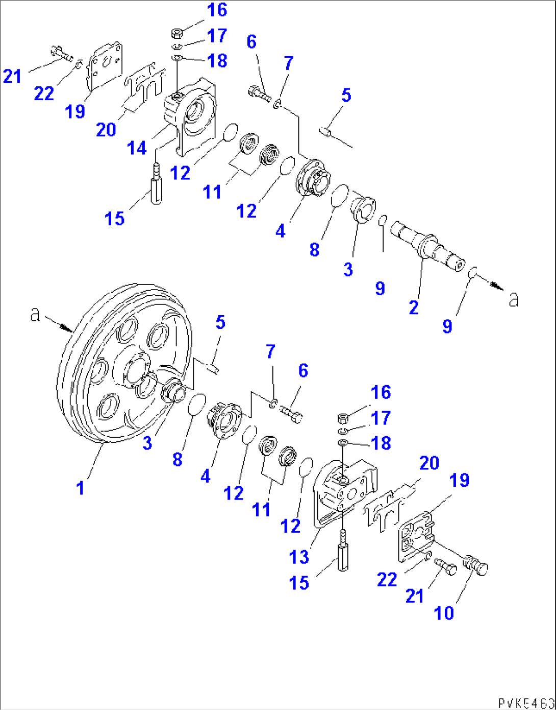 FRONT IDLER (L.H.)(#61132-61142)